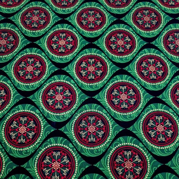 Joyful Christmas Kanvas Fat Quarter Fabric Square 100% Cotton 18" x 21" Minimum - Picture 2 of 6